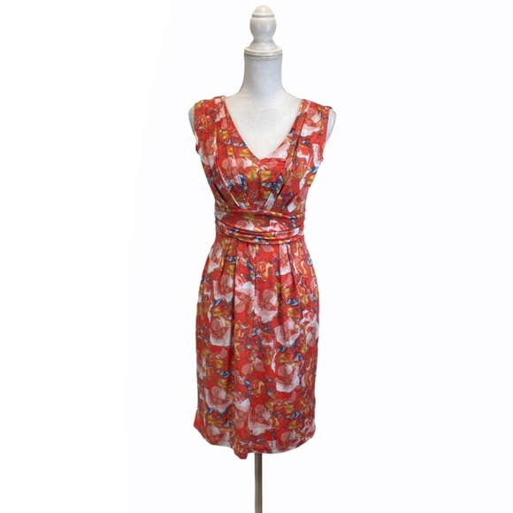 Simply Vera Vera Wang Dresses & Skirts - Simply Vera by Vera Wang Floral Orange Dress